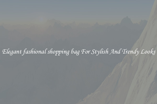 Elegant fashional shopping bag For Stylish And Trendy Looks