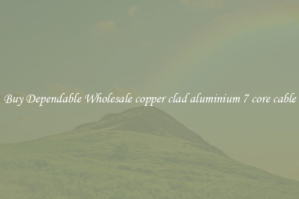 Buy Dependable Wholesale copper clad aluminium 7 core cable