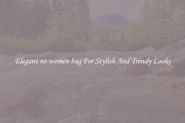 Elegant no women bag For Stylish And Trendy Looks