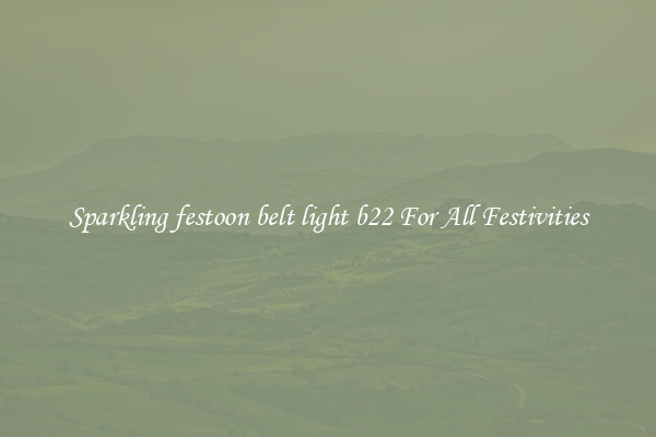Sparkling festoon belt light b22 For All Festivities