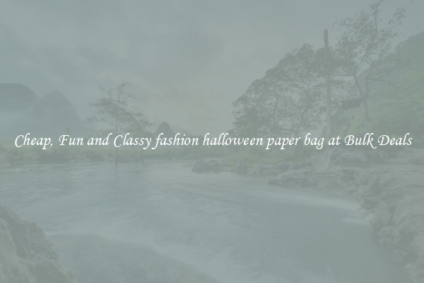 Cheap, Fun and Classy fashion halloween paper bag at Bulk Deals