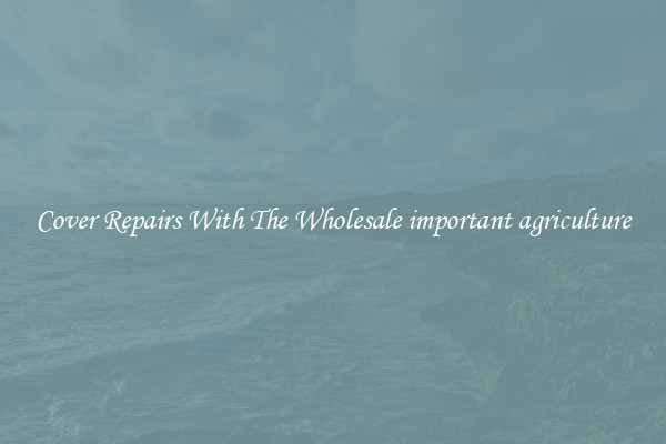  Cover Repairs With The Wholesale important agriculture 