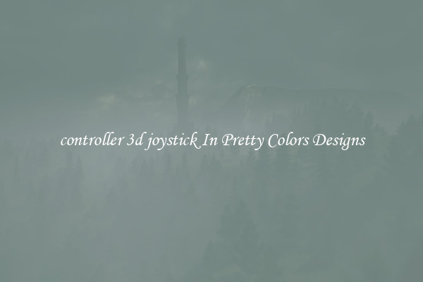 controller 3d joystick In Pretty Colors Designs